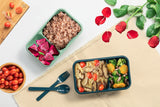 NNEKG Leakproof Premium Lunch Box with Cutlery Set (4 Pack)