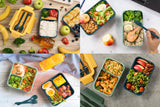 NNEKG Leakproof Premium Lunch Box with Cutlery Set (4 Pack)