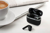 NNEKG W Pro Active Noise Cancelling Earphones with Wireless Charging Case (Black)