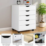 NNECW Chest of Drawers with 4 Swivel Wheels for Home and Office