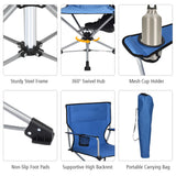 NNECW Portable Outdoor Chair with Cup Holder