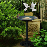 NNECW Outdoor Pedestal Bird Feeder Base for Courtyard