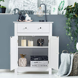 NNECW Cabinet with Drawer and Adjustable Shelf for Bathroom/Living Room