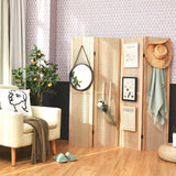 NNECW 152 cm Tall Folding 4-Panel Pegboard Display