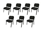 Black NNE Stacking Chairs(Set of 7) Linkabe - NNE Furniture
