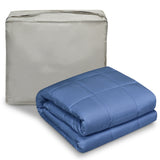 NNECW 9 kg Luxury Cooling Weighted Blanket for Quality Sleep-Blue