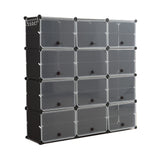 NNEIDS Cube Cabinet Shoe Storage Cabinet Organiser Shelf Stackable DIY 8 Tier 3 Column
