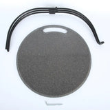 NNETM Compact Folding Wrought Iron Round Table