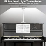 NNETM Adjustable Folding Desk Lamp for Home Office - Modern Double-Arm LED Banker Lamp, White