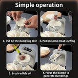 NNETM Rechargeable Electric Dumpling Maker - Effortless Dumpling Creation Anywhere