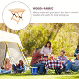 NNETM Portable Folding Wooden Camping Stool