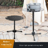 NNETM Portable Multifunctional Aluminum Alloy Tripod Table - Adjustable & Foldable