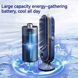 NNETM Large Battery Dual Motor Portable Fan - Blue