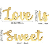 NNETM Love is Sweet Table Decor - Freestanding Wooden Love Sign