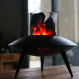 NNETM Space Black Flying Saucer Courtyard Charcoal Stove