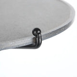 NNETM Compact Folding Wrought Iron Round Table