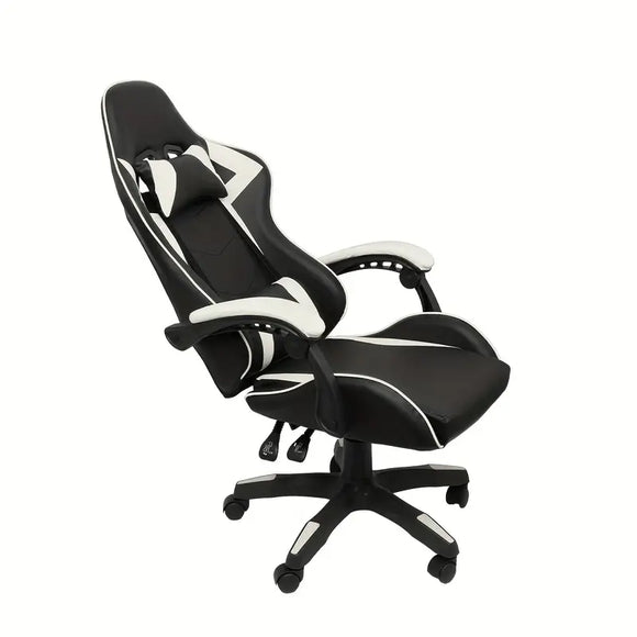 NNETM Ultimate Gaming Throne: Reclining High Back PU Leather Gaming Chair with Ergonomic Design and Memory Foam Cushion