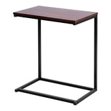NNECW Industrial Styled C Shaped Side End Table-Coffee