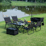 NNETM Portable Aluminum Folding Table with Carrying Bag