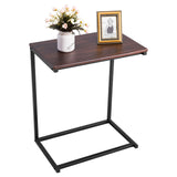 NNECW Industrial Styled C Shaped Side End Table-Coffee