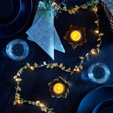 NNETM 2 Meters Simulation Golden Leaf Indoor Decoration String Lights