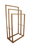 NNEDSZ HOME Bamboo Towel Bar Holder Rack 3-Tier Freestanding for Bathroom and Bedroom