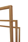 NNEDSZ HOME Bamboo Towel Bar Holder Rack 3-Tier Freestanding for Bathroom and Bedroom