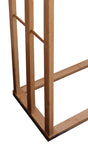 NNEDSZ HOME Bamboo Towel Bar Metal Holder Rack 3-Tier Freestanding for Bathroom and Bedroom