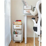 NNETM Drawer-Type Double-Layer Storage Rack with Wheels