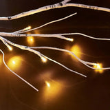 NNETM 1-Pack Simulated Birch Branch Lights - 4.92ft, 45 Light Beads