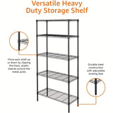 5-Tier Heavy-Duty Storage Rack
