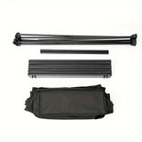 NNETM Portable Aluminum Alloy Folding Table for Outdoor Camping - Black