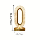 NNETM Modern Crystal Table Lamp with Color-Changing LED Lights