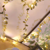 NNETM 2m 20LED Simulation Golden Leaf Decoration String Lights