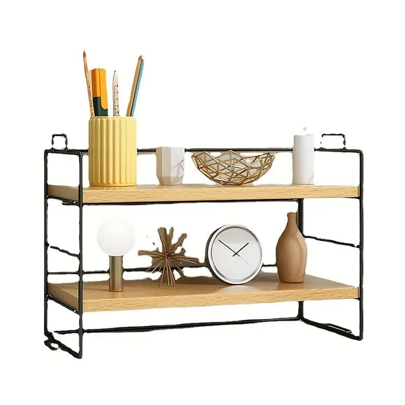 NNETM Desktop Shelf Organizer with Multi-layer Design
