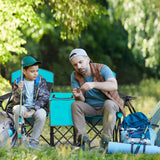 NNECW 2-Person Folding Canopy Chairs with Sun Shade for Beach