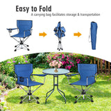 NNECW Portable Outdoor Chair with Cup Holder