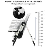 NNECW Highchair for Babies and Toddlers with Multiple Adjustable Backrest-White
