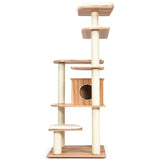 NNECW Modern Cat Climbing Tree with Scratch Resistant Sisal Rope Column for Cats