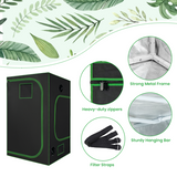NNECW 122cm x 122cm x 203cm Reflective Grow Plant Growth Tent for Indoor Plant