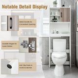 NNECW 4-Tier Toilet Storage Rack Cabinet for Bathroom Laundry Balcony