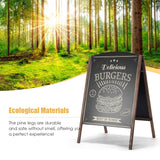 NNECW A-Frame Double-Sided Chalkboard  for Office Cafe Teaching-80 x 59 cm