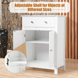 NNECW Cabinet with Drawer and Adjustable Shelf for Bathroom/Living Room