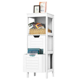 NNECW Floor Storage Cabinet with 2 Adjustable Drawers for Bathroom
