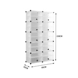 NNEIDS Cube Cabinet DIY Shoe Storage Cabinet Organiser Rack Shelf Stackable 10 Tier