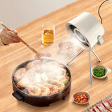 NNETM Compact Rotisserie Range Hood with Hot Pot Fume Removal - White
