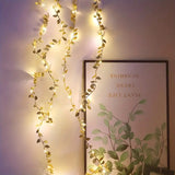 NNETM 2m 20LED Simulation Golden Leaf Decoration String Lights