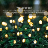 Twinkling Tidings: Festive Christmas Solar String Lights for Outdoor Brilliance
