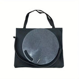 NNETM Compact Folding Wrought Iron Round Table