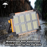 NNETM Degruand Rechargeable LED Solar Work Light - Portable Ultra Bright Floodlight